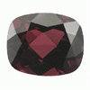 11.0X8.9 mm Checker Board Long Cushion Rhodolite Garnet