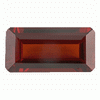 6.55 Carats Baguette Shape Rhodolite