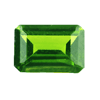 Chrome Diopside Faceted Green Octagon Cut 6.8x5.0 mm
