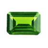 Chrome Diopside Faceted Green Octagon Cut 6.9x4.9 mm