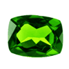 Chrome Diopside Faceted Green Long Cushion 7.0x5.0 mm