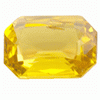 Sapphire Faceted Orange Emerald cut   6.7x3.9 mm.  SI  clarity A