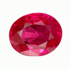 Ruby Faceted Red Oval 8.1x6.8 mm. SI clarity AA quality Ruby Faceted Red Oval 8.1x6.8 mm. SI clarity AA quality