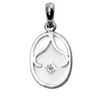 0.09 Carat VS Diamond Pendant In 18K white Gold