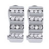 0.50 Carat White Diamond Earrings 10k White Gold