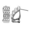 0.50 Carat White Diamond Earrings 10k White Gold