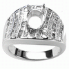 0.88ct Diamond Semi Mounting 14K White Gold