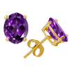 2 Ct Twt Amethyst Earrings in 14k White or Yellow Gold
