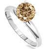 0.25 Carats Champagne Diamond Ring in 14k Gold