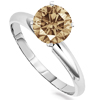 1.50 Carat Champagne Diamond Ring in 14k Gold