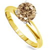 1 Carat Champagne Diamond Ring in 14k Gold