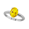 2 Ct Citrine Ring in Sterling Silver