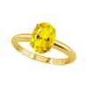 1 Ct Citrine Ring in 14k White or Yellow Gold