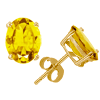 2 Ct Twt Citrine Earrings in 14k White or Yellow Gold