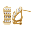 0.50 Carat White Diamond Earrings 10k Gold