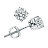 0.75 Carat SI1/SI2 Diamond Earrings In 14K Gold