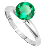 0.25 Carat Emerald Ring in 14k Gold