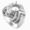 1.41ct Diamond Semi Mounting 14K White Gold