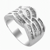 1.36 Carats Diamond Ring in 14k White Gold