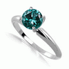 1 Carat Blue Diamond Engagement Ring in 14k Gold