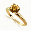 1 Carat Champagne Diamond Ring in 14k Gold