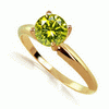 0.50 Carats Canary Diamond Ring in 14k Dualtone Gold