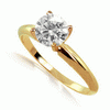 0.50 Carats Diamond Engagement Ring in 14k White or Yellow Gold