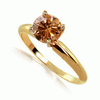 1 Carat Cognac Diamond Ring in 14k Dualtone Gold