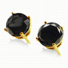 2 Cts Black Diamond Stud Earrings in 14k Gold 2 Cts Black Diamond Stud Earrings in 14k Gold