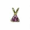 0.5 Carats Sapphire Pendant in 14k Gold
