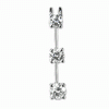 2 Ct Twt. Three Stone Diamond Pendant 14k Gold