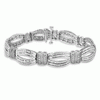 4.38 Carats VS Diamonds 18k White Gold Bracelet