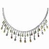 20.85 Carats Twt. Diamond and Sapphire 18k White Gold Necklace 20.85 Carats Twt. Diamond and Sapphire 18k White Gold Necklace