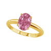 1 Ct Kunzite Ring in 14k White or Yellow Gold