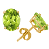 2 Ct Twt Peridot Earrings in 14k White or Yellow Gold