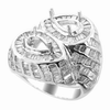 4.33ct Diamond Semi Mounting 14K White Gold