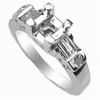 0.58ct VS Diamond Semi Mounting 18K White Gold