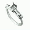 0.27ct VS Diamond Semi Mounting 18K White Gold