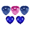 12 mm Titanic Heart Simulated Sapphire 5 pc Lot