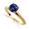 1 Carat Tanzanite Solitaire Ring in 14k White or Yellow Gold