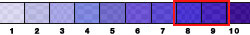 Tanzanite saturation range