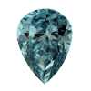 0.35 Ct Pear Blue Diamond SI Clarity