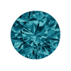 Blue Diamond 0.005 Carat (1 mm) SI1 Clarity