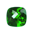 10 Pieces Cushion Cut Square Green Chrome Diopside in size: 4 mm 10 Pieces Cushion Cut Square Green Chrome Diopside in size: 4 mm