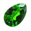 15 Pieces Pear Shape Green Chrome Diopside in size: 5x3 mm