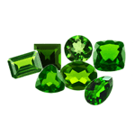 100 Cts twt. Mixed Green Chrome Diopside Lot size (0.50-1.0 cts)