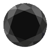 6.70 Carat Round Black Diamond AAA Grade