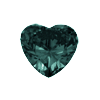 0.35 Carat Heart Shape Blue Diamond SI Clarity