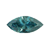 0.20 Carat Marquise Shape Blue Diamond SI Clarity