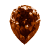 1.20 Carat Pear Shape Cognac Diamond SI2 Clarity